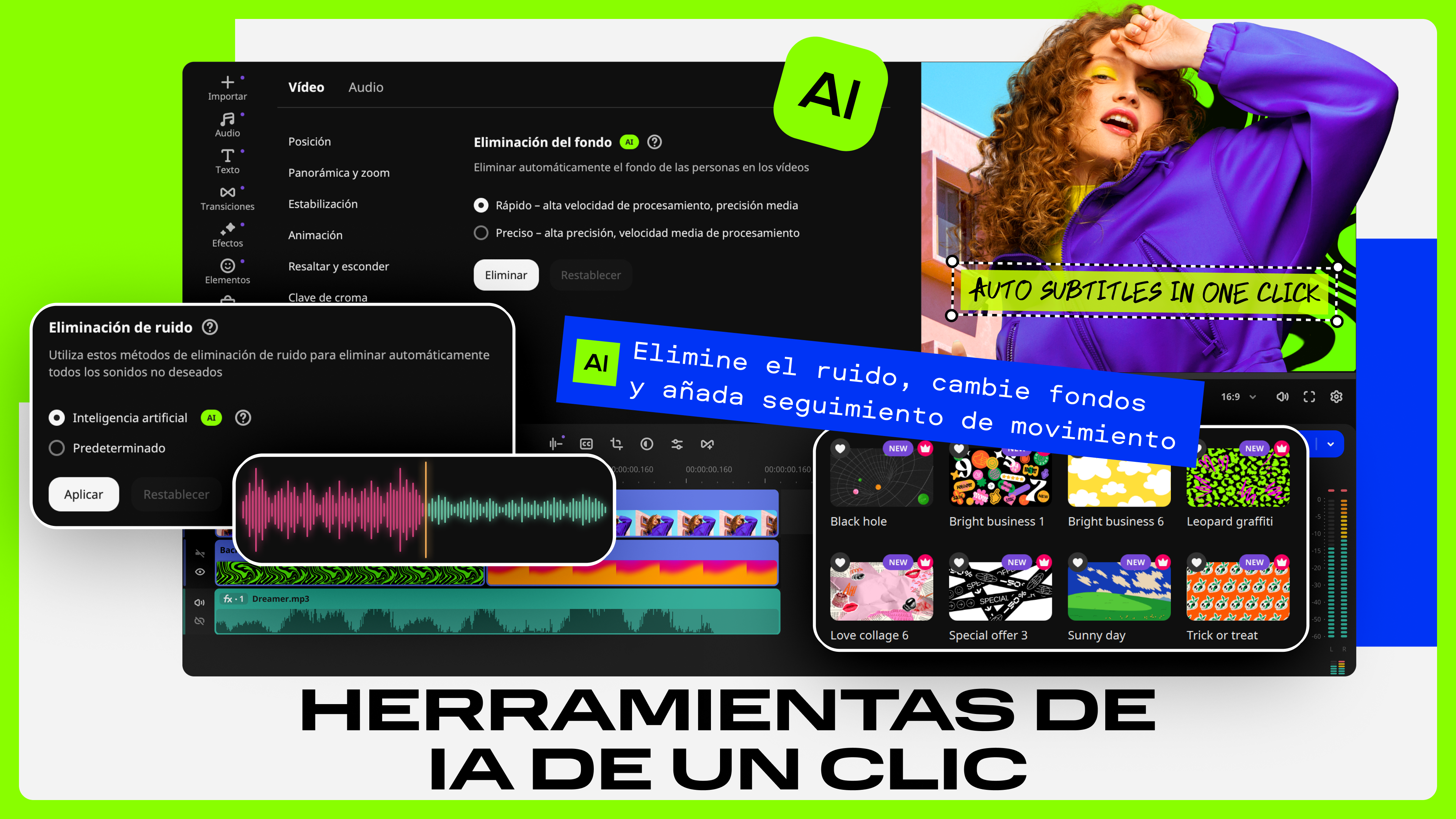 Captura de pantalla de Movavi Video Editor