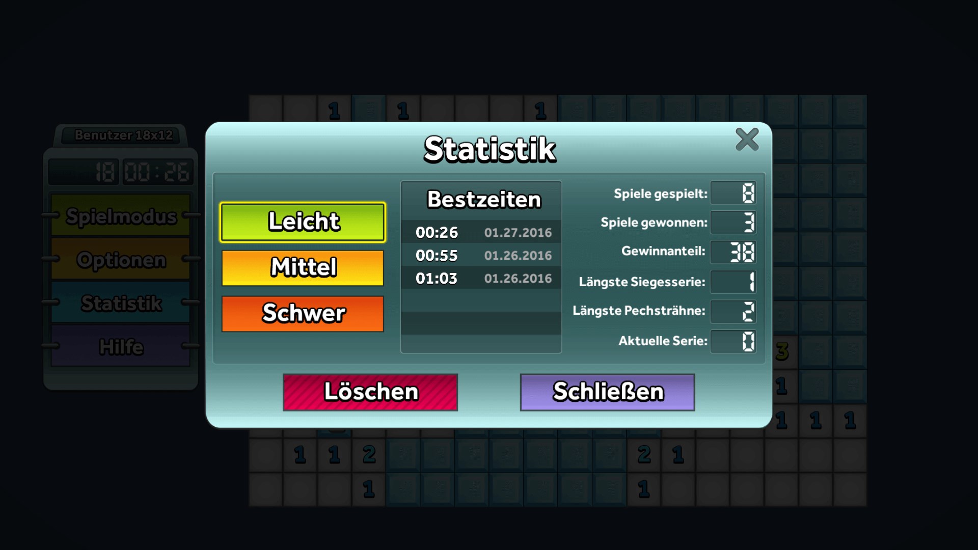 Einfaches Minesweeper Screenshot