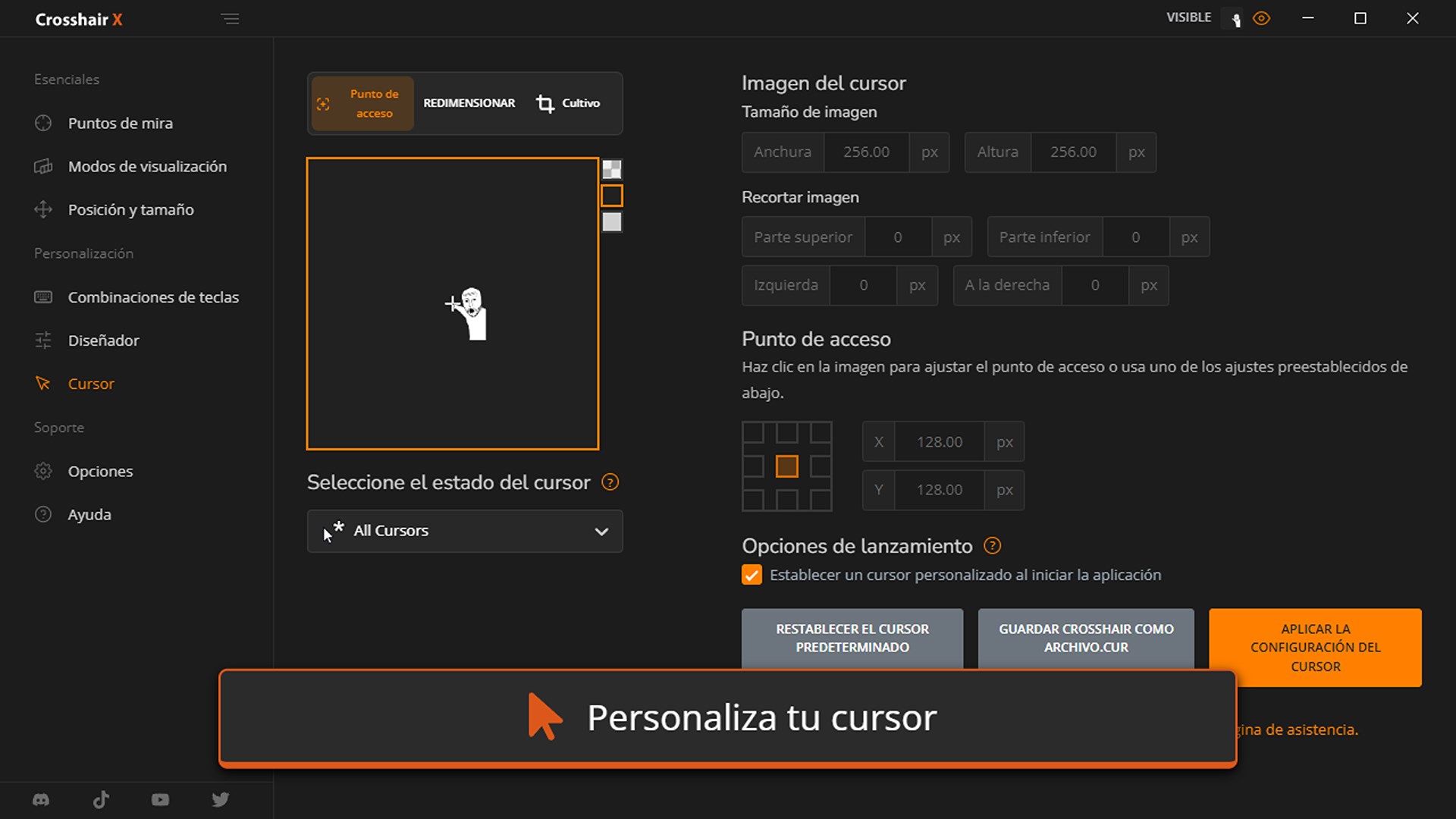 Captura de pantalla de Crosshair X