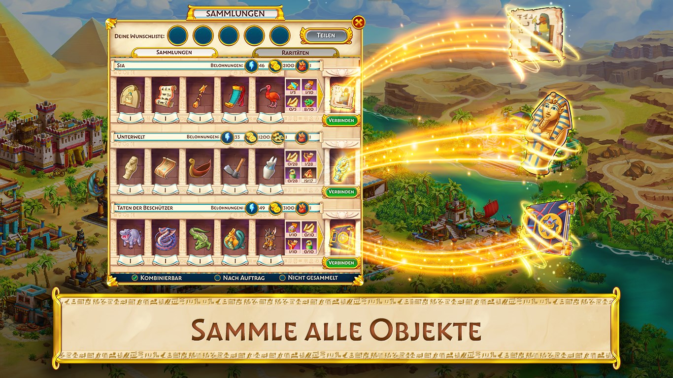 Jewels of Egypt: 3-Gewinnt Puzzles Screenshot