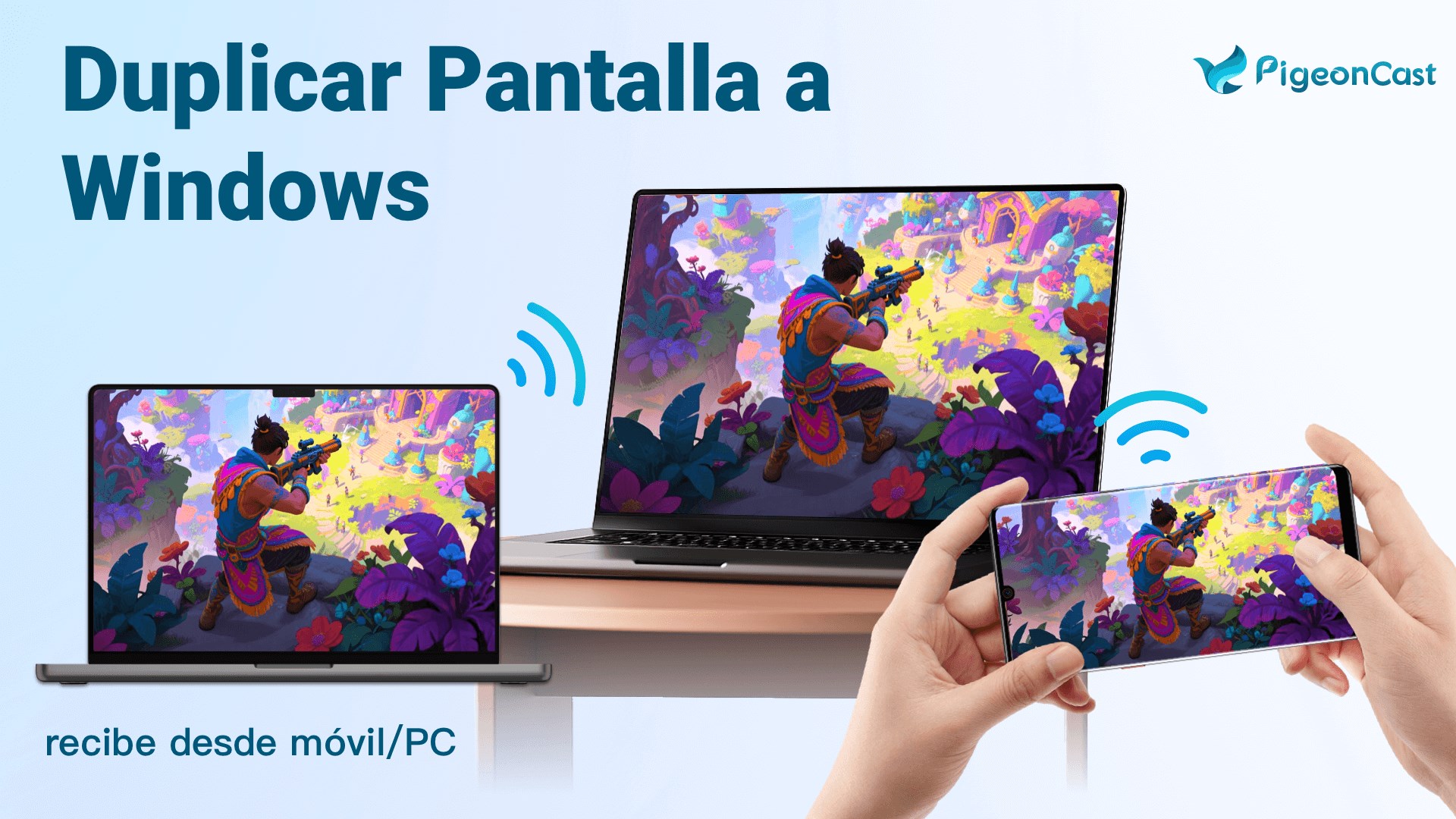 Captura de pantalla de Transmitir vía AirPlay/Google Cast - PigeonCast