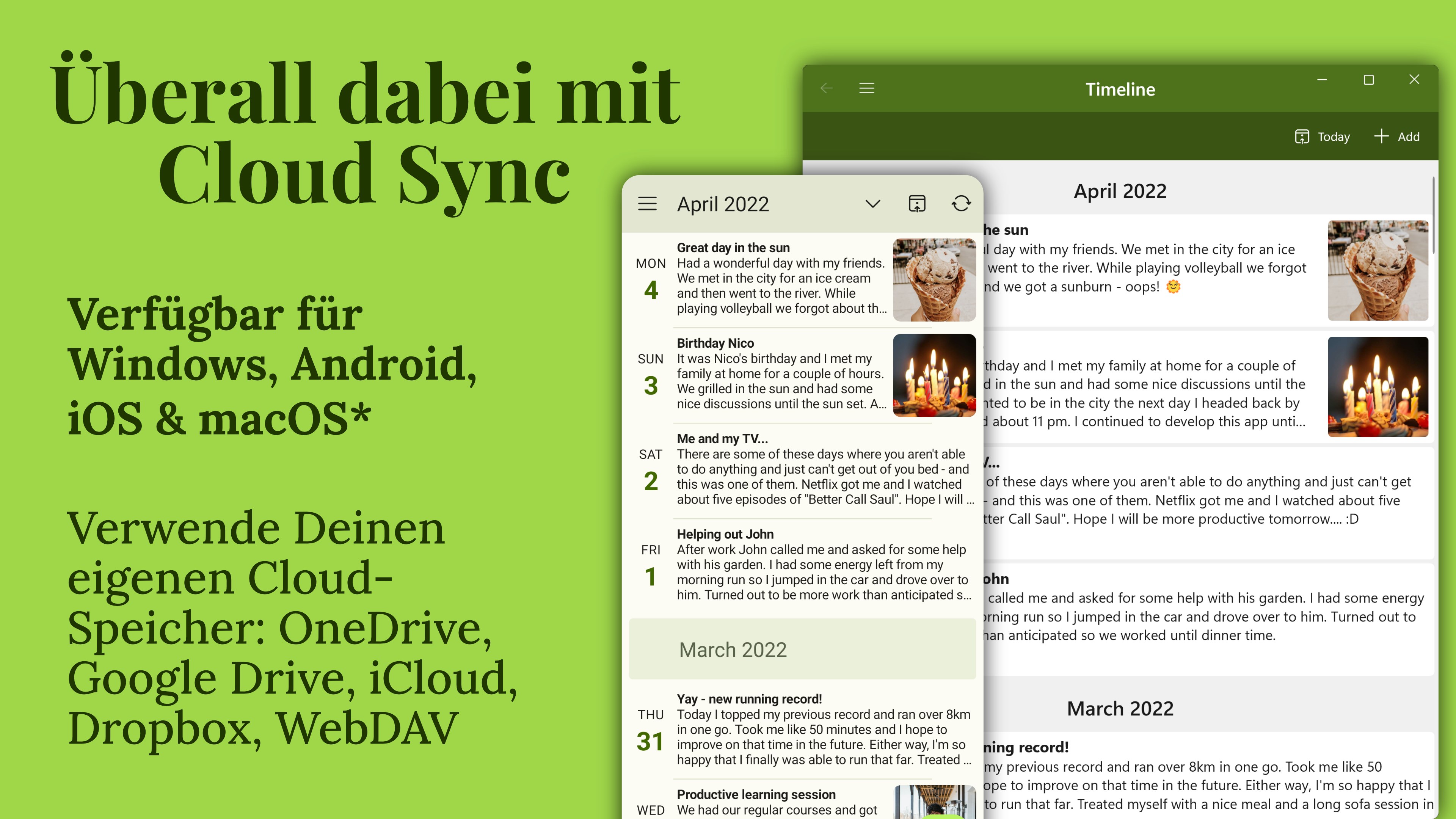 Diarium: Tagebuch, Journal, Notizen Screenshot