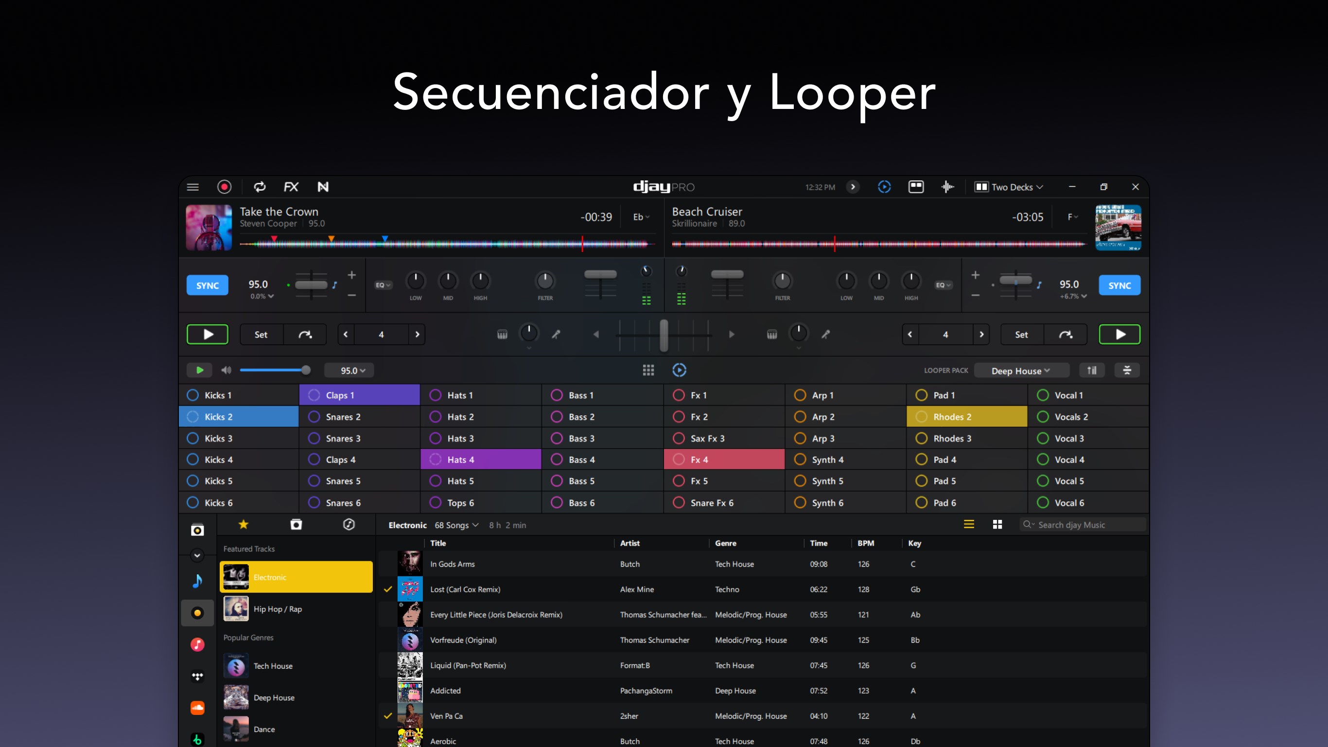 Captura de pantalla de djay Pro - DJ App & AI Mixer