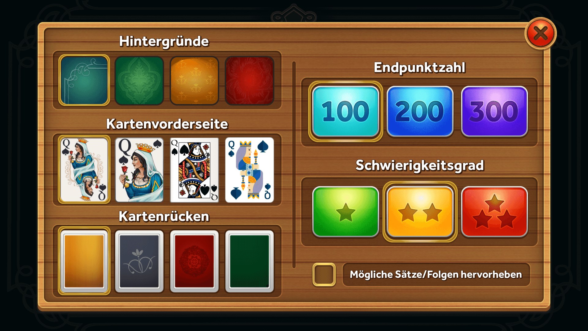 Gin Rommé Screenshot