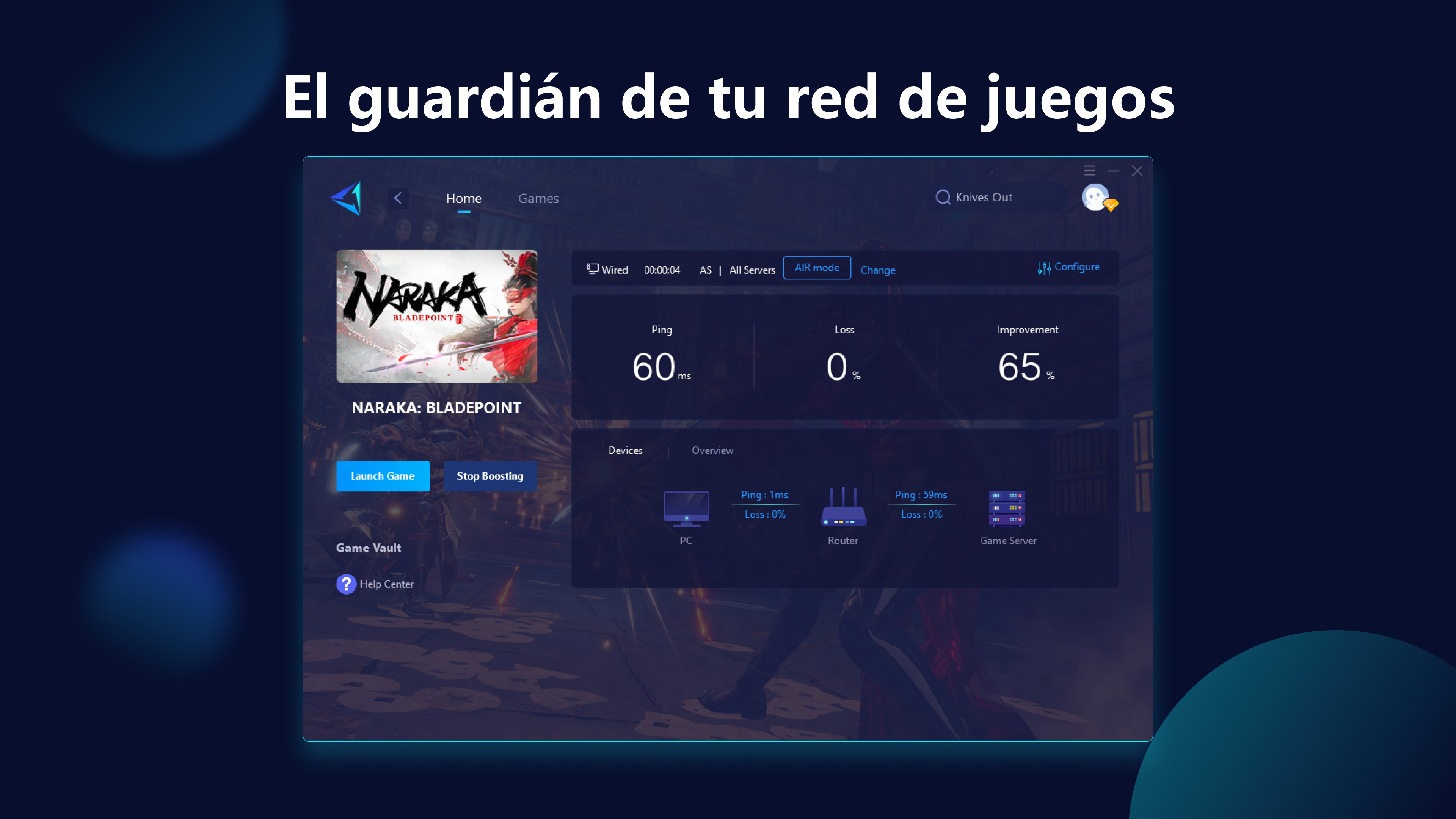 Captura de pantalla de GearUP