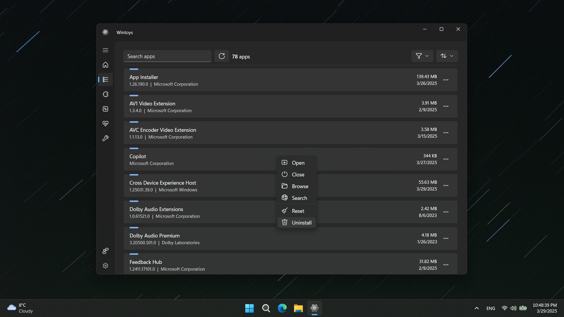Wintoys screenshot