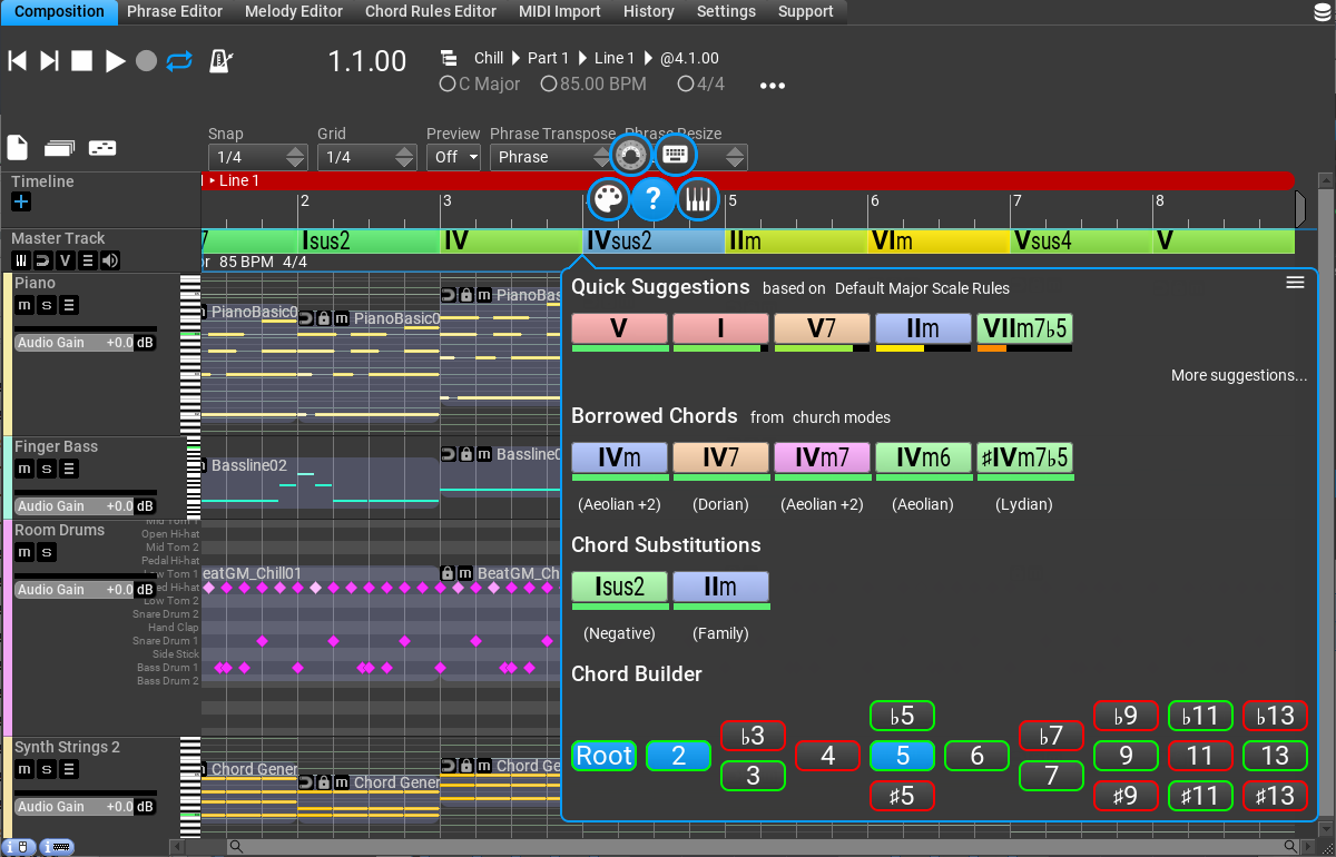 RapidComposer screenshot