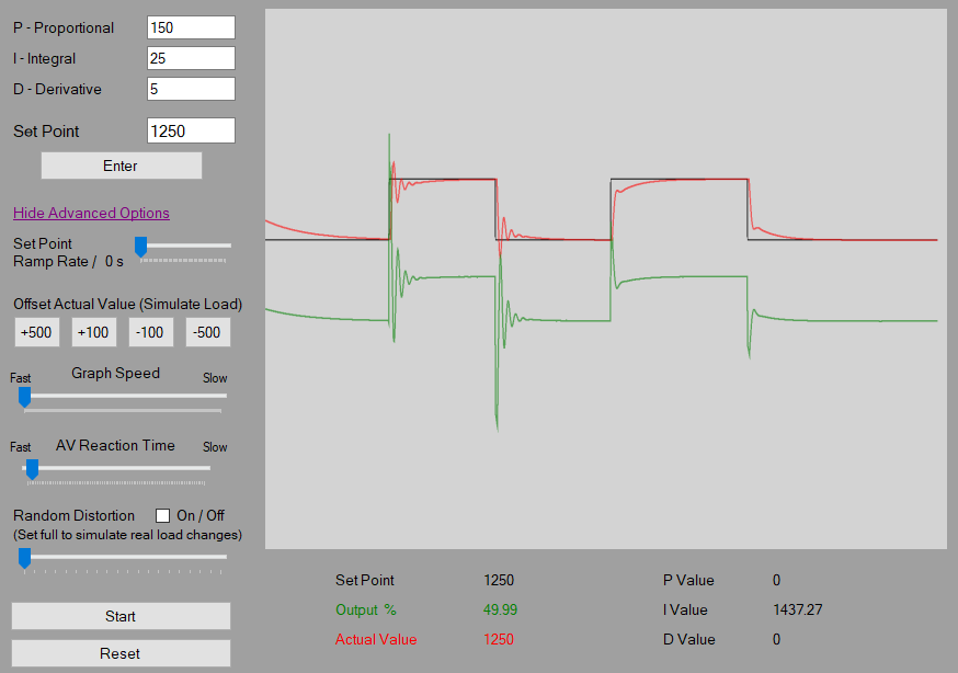 PID Simulator screenshot