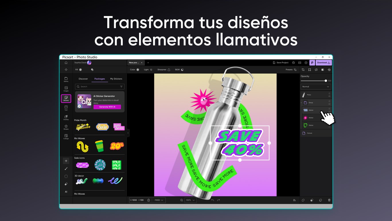 Captura de pantalla de Picsart AI Photo Editor