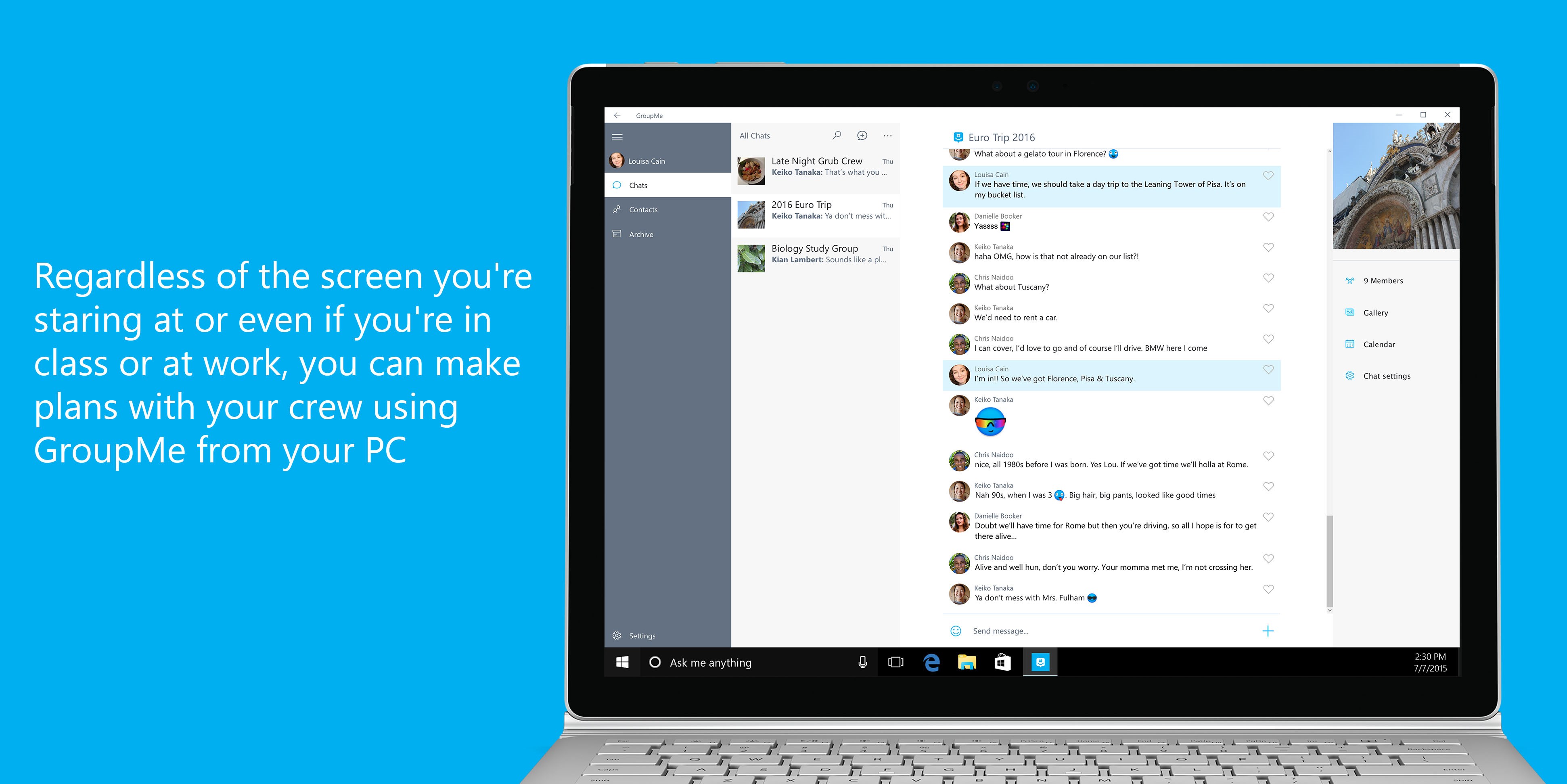 GroupMe Screenshot
