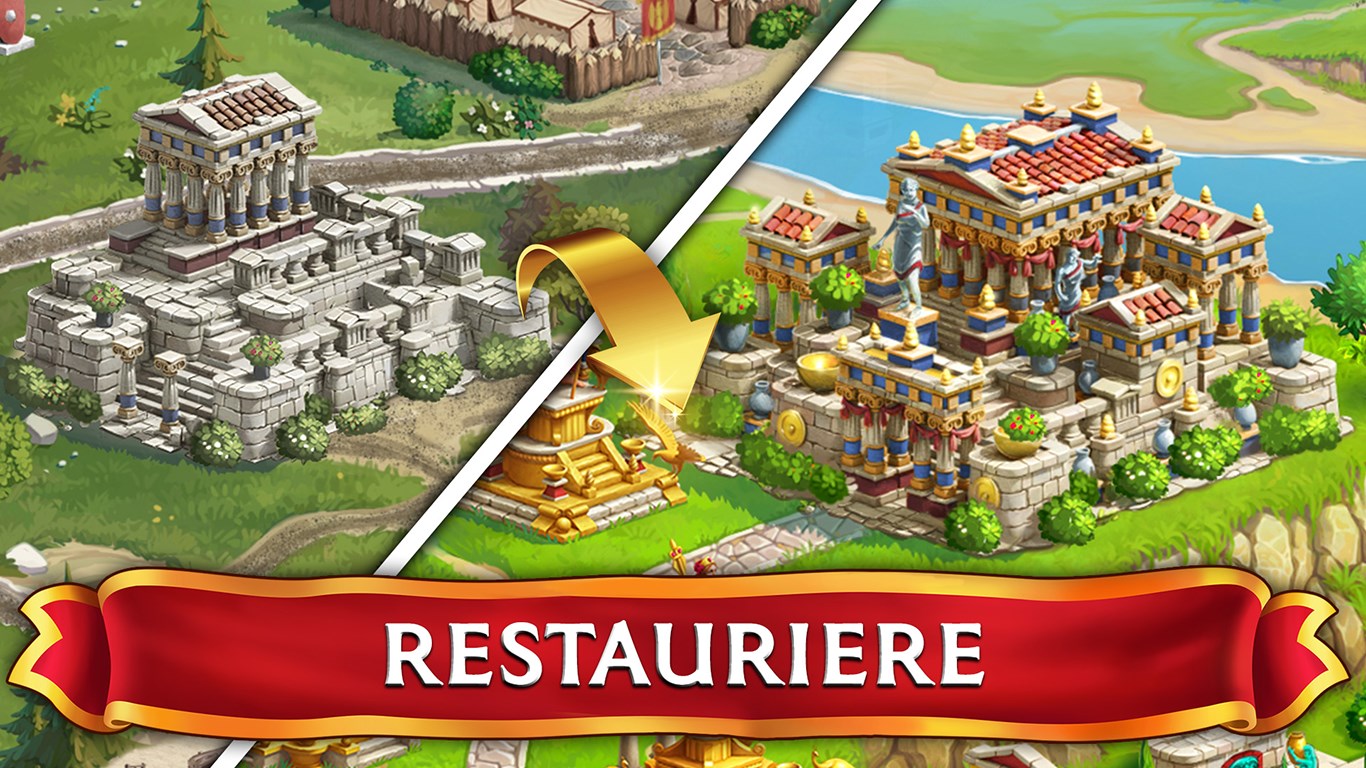Emperor of Mahjong: Steine finden & Stadt erneuern Screenshot