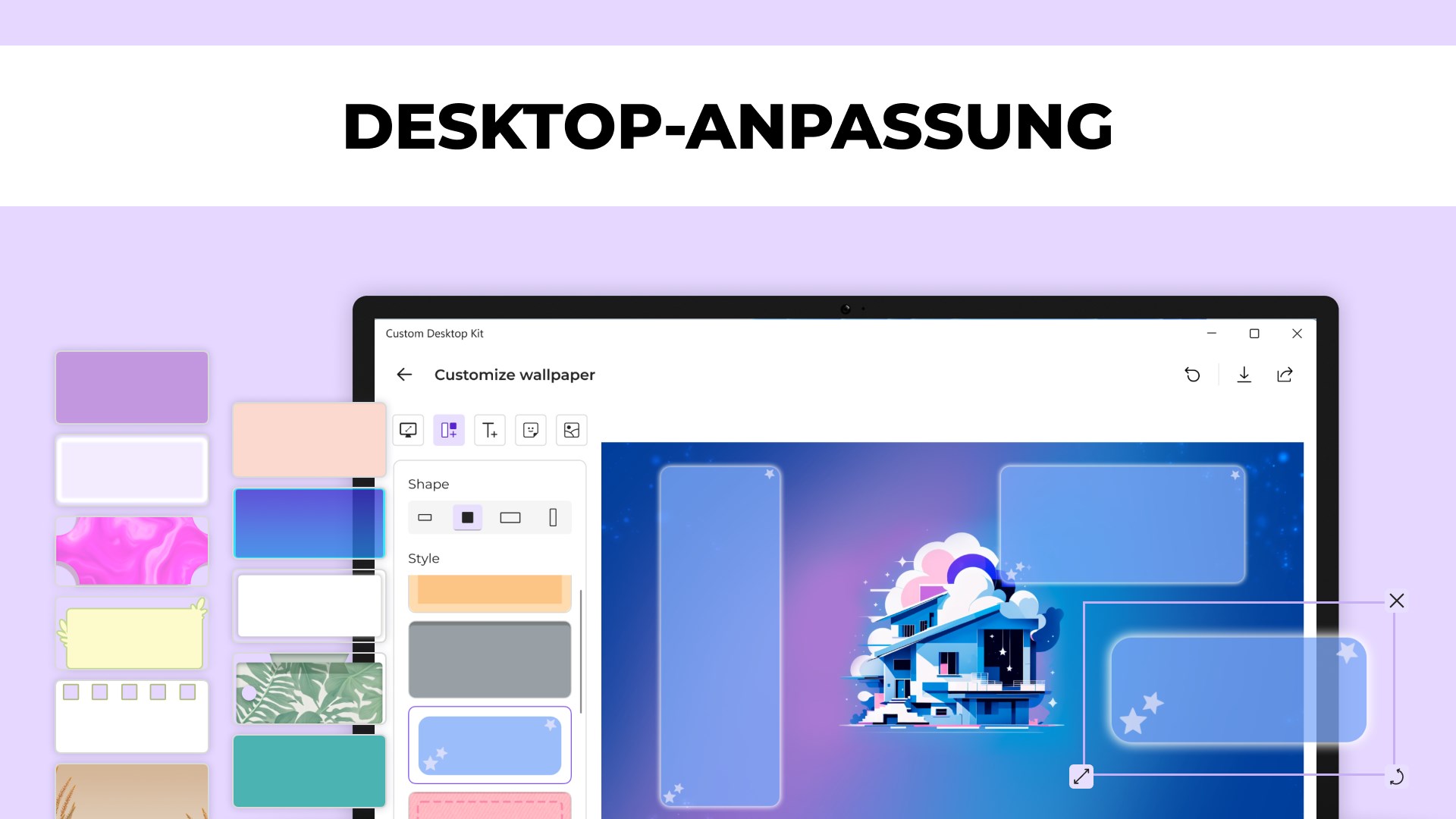 Desktop Hintergrundbilder - Cursor Anpassung Screenshot