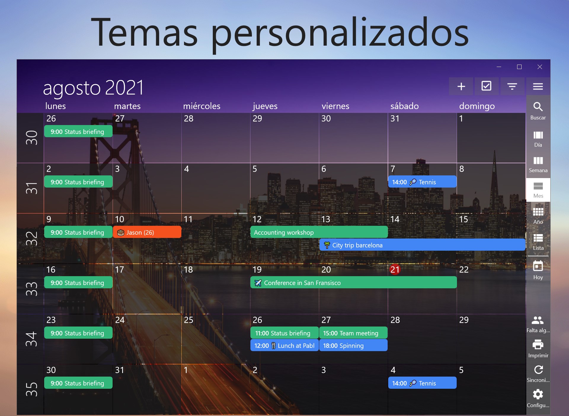 Captura de pantalla de One Calendar