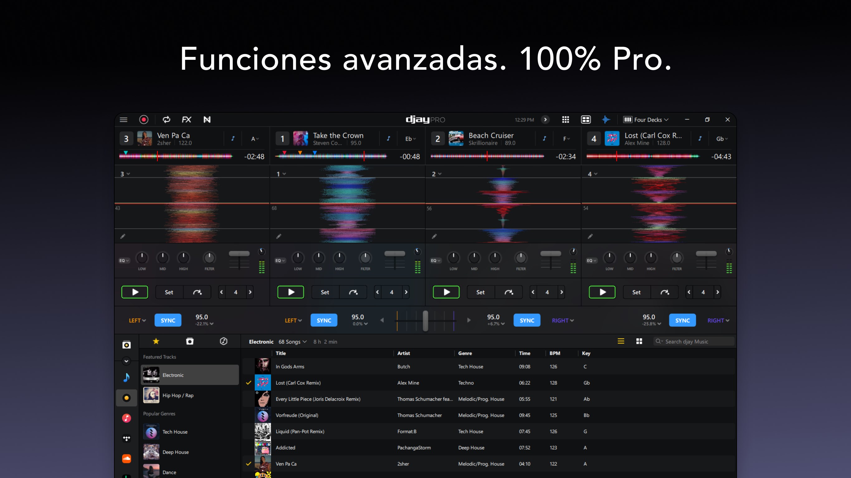 Captura de pantalla de djay Pro - DJ App & AI Mixer