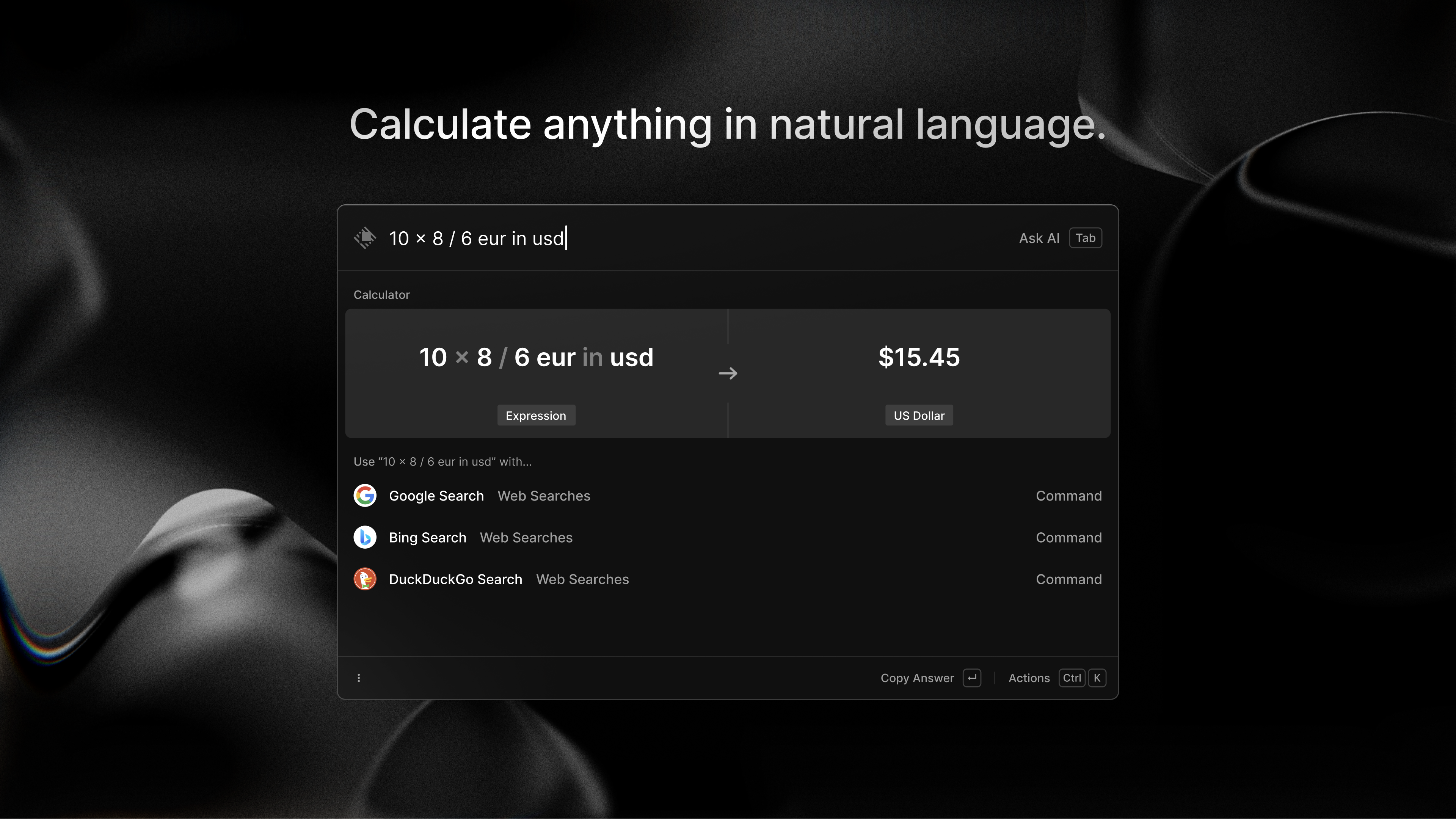 Raycast screenshot