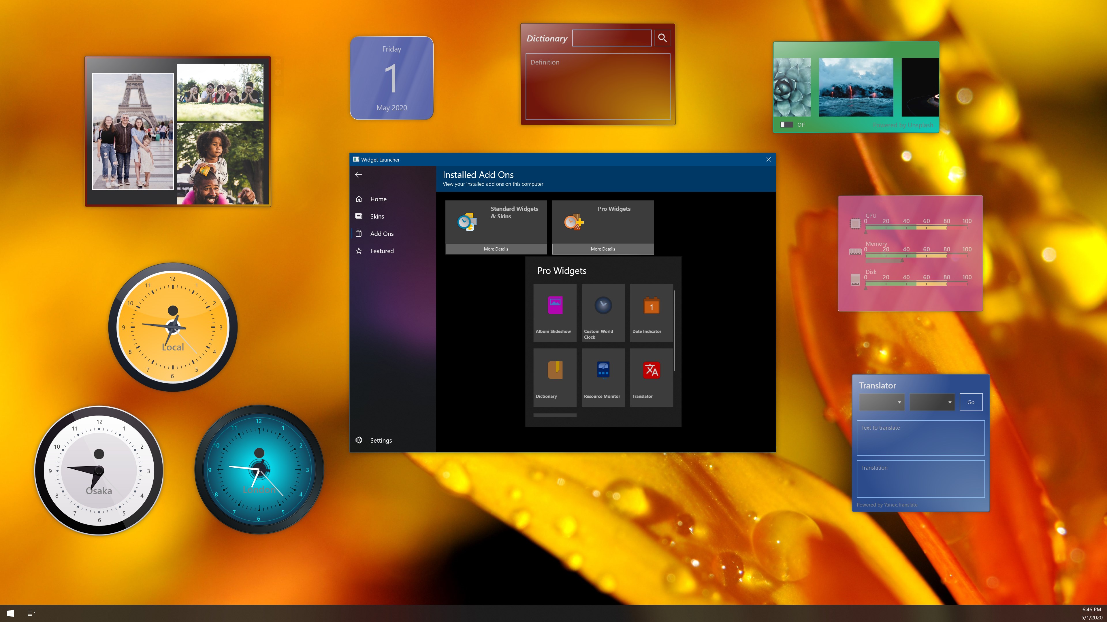 Widget Launcher Screenshot