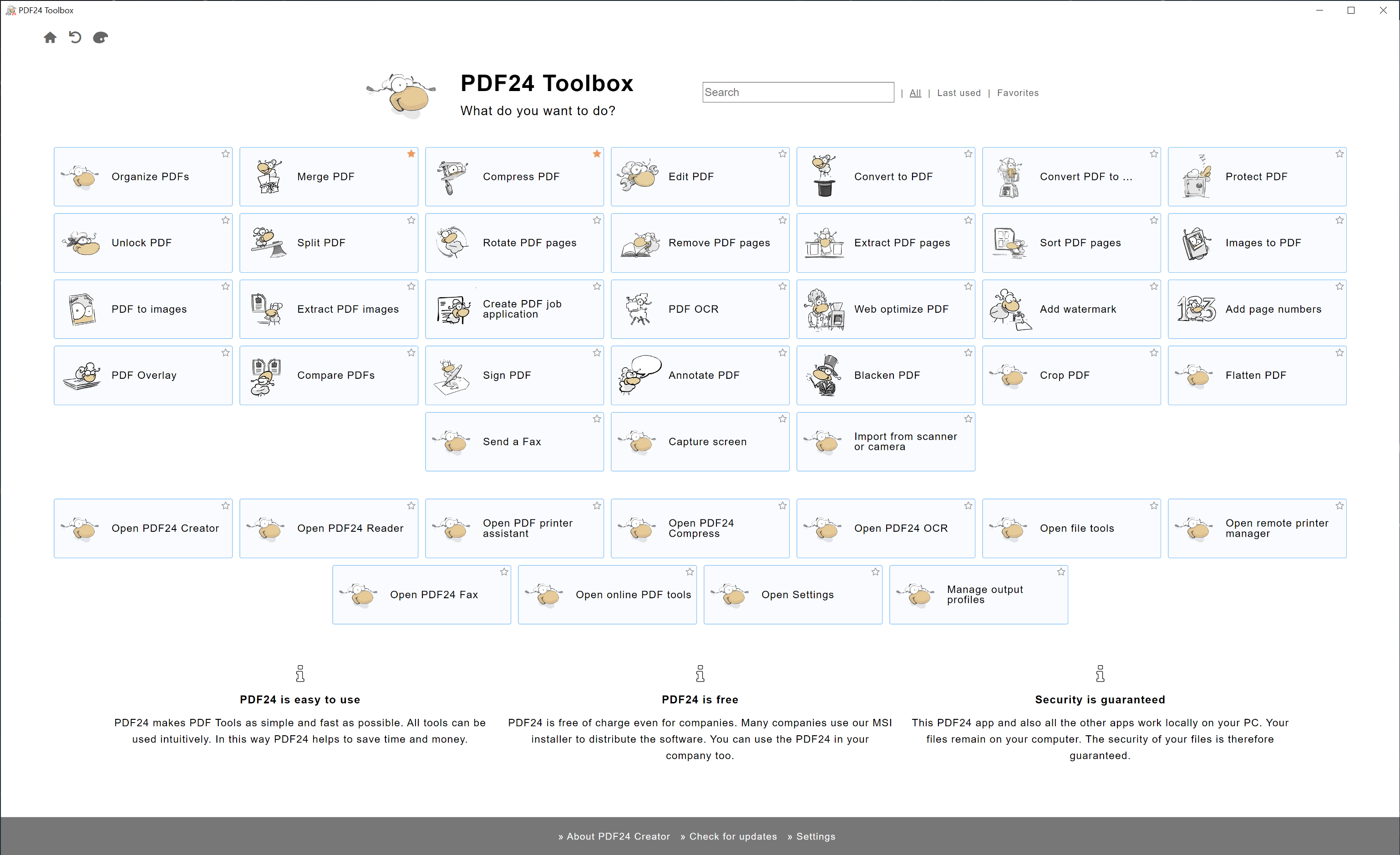 PDF24 Creator Screenshot