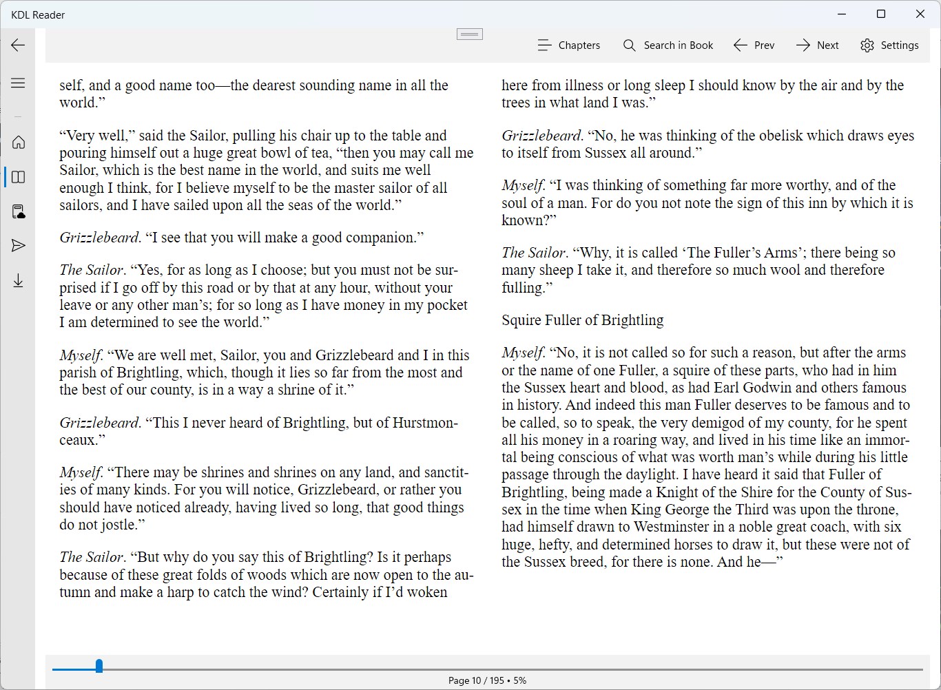 Captura de pantalla de KDL Reader