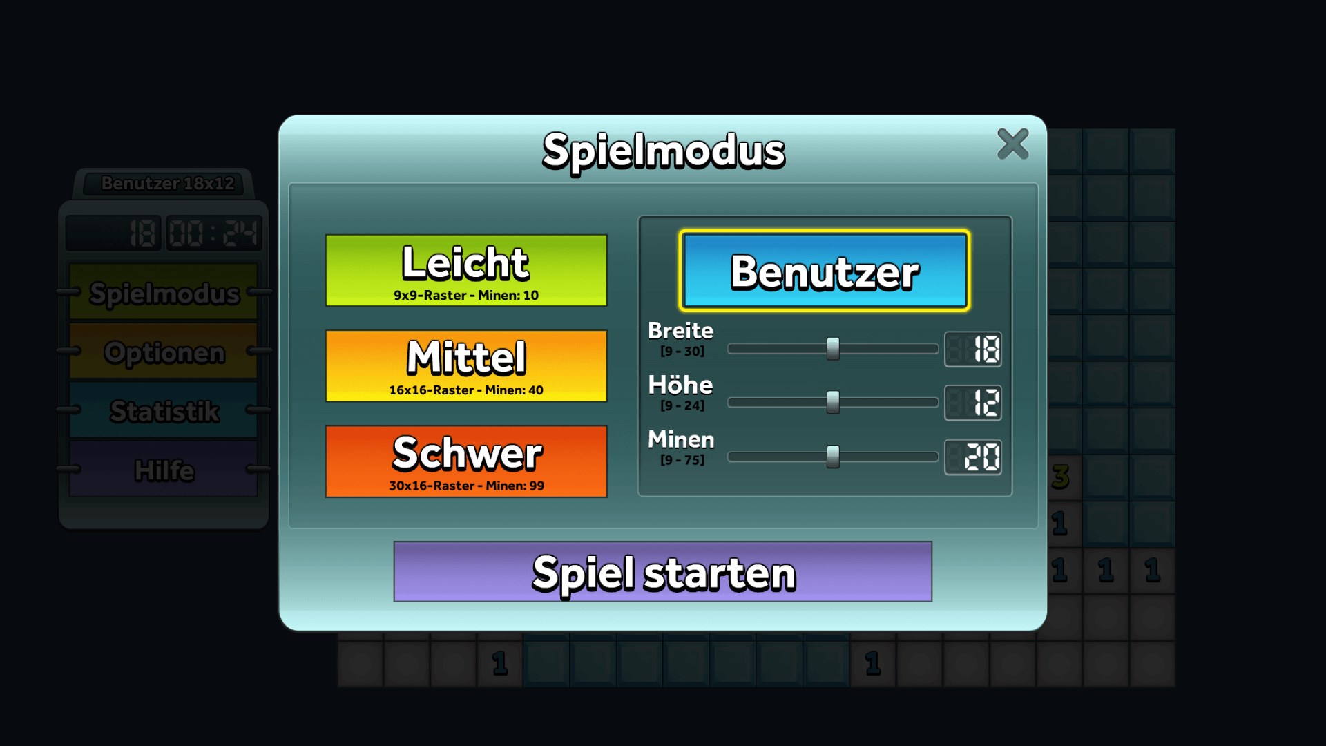 Einfaches Minesweeper Screenshot