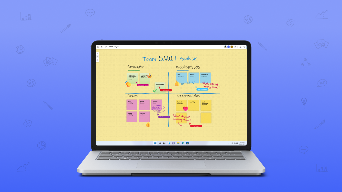 Microsoft Whiteboard Screenshot