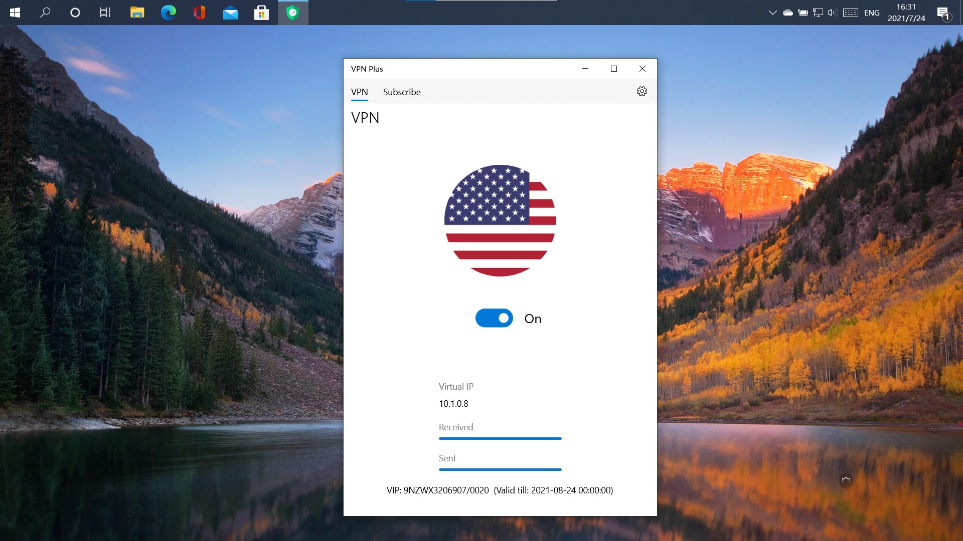 Captura de pantalla de VPN Plus