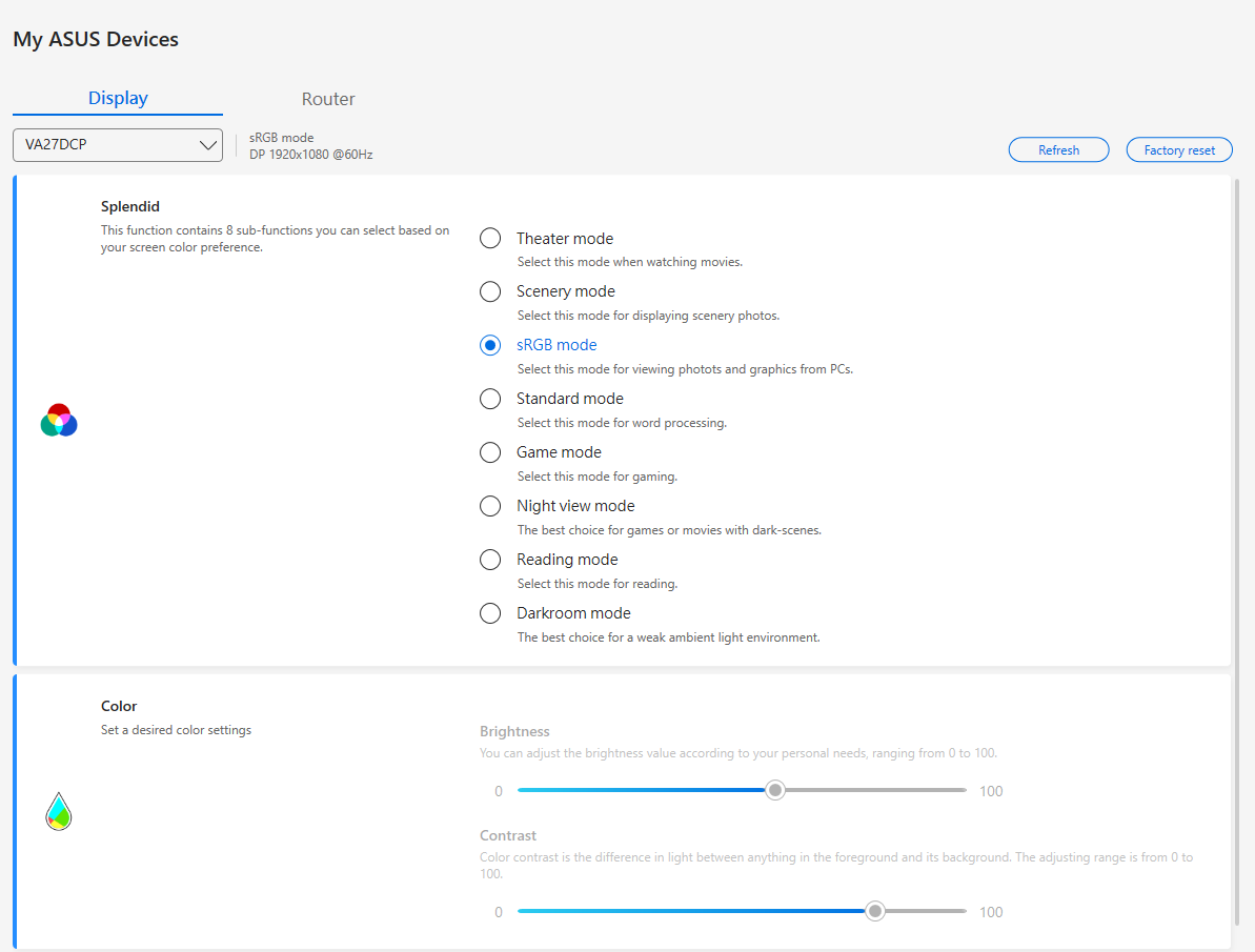 MyASUS screenshot