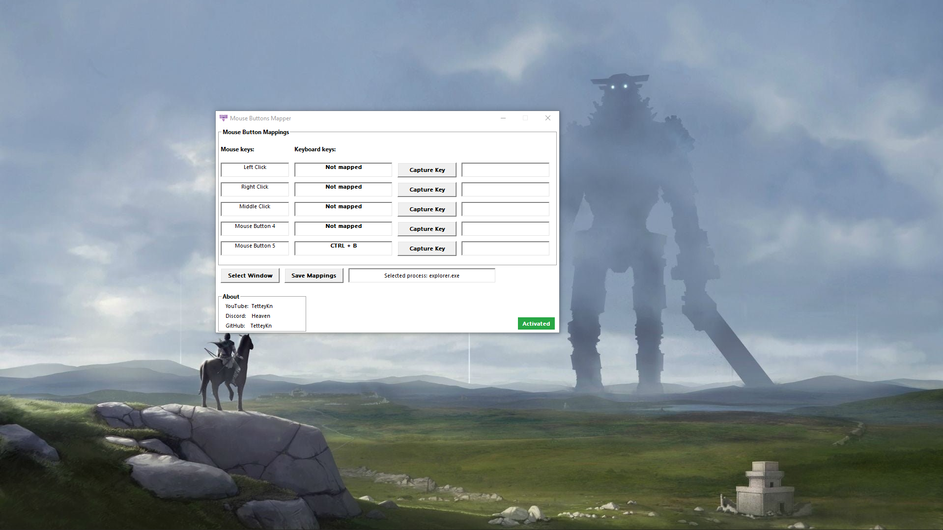 Captura de pantalla de MouseButtonsMapper