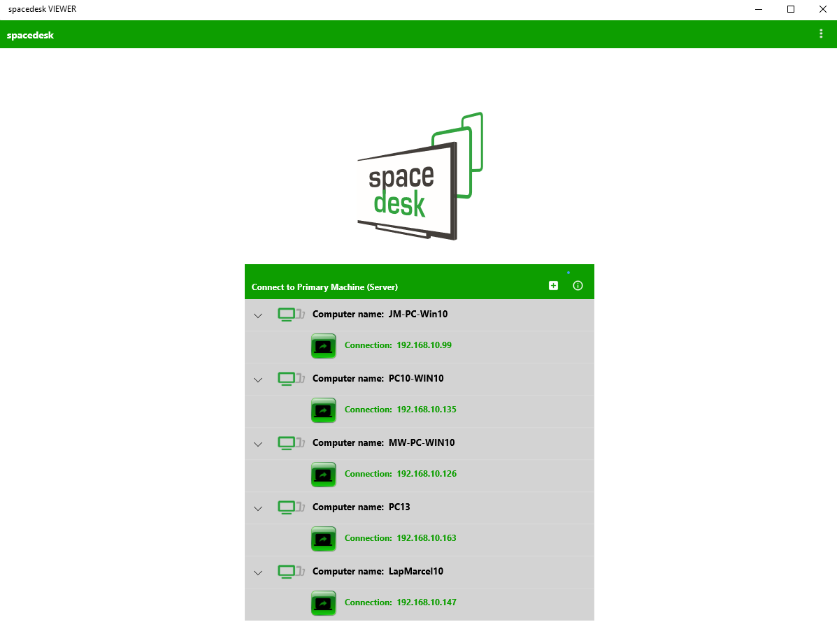 spacedesk Screenshot