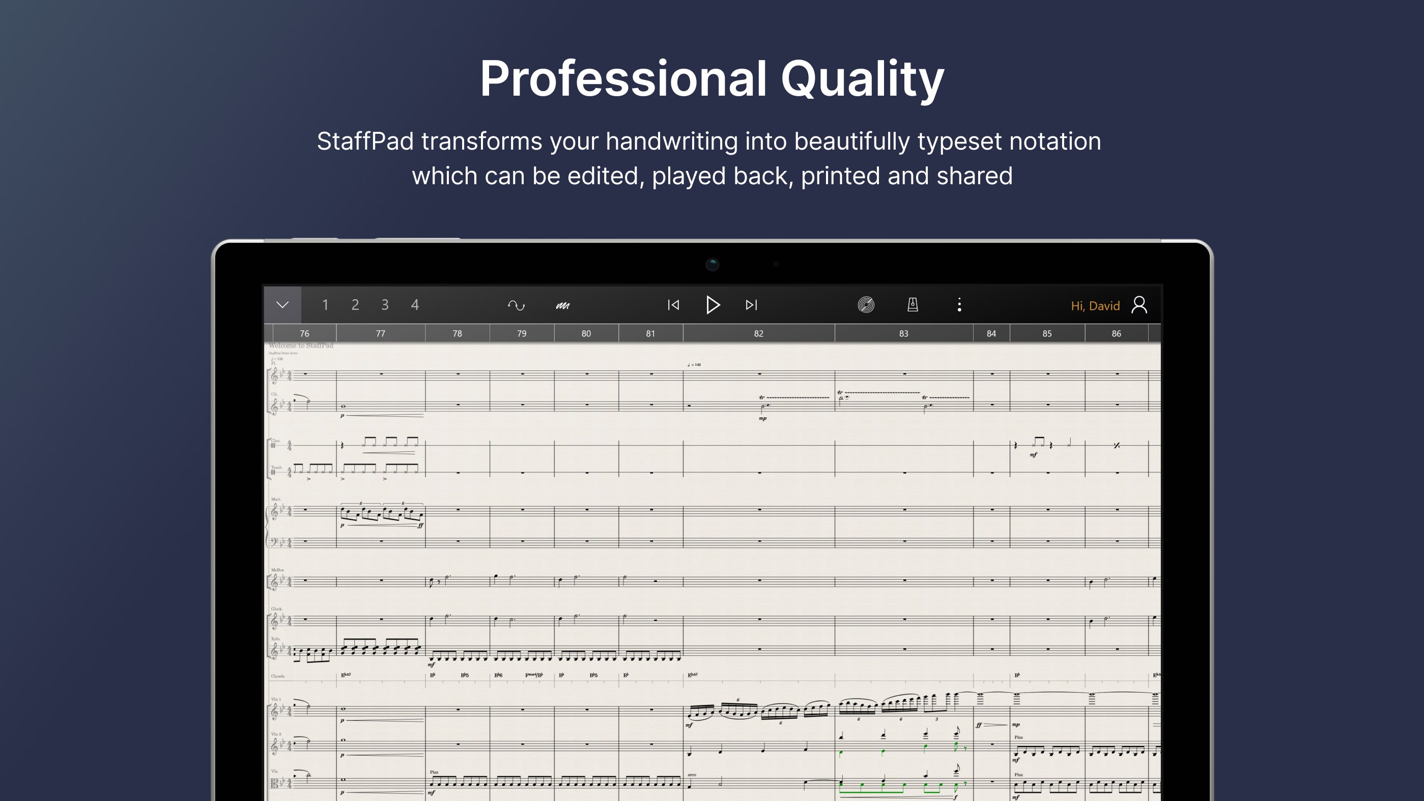 StaffPad screenshot