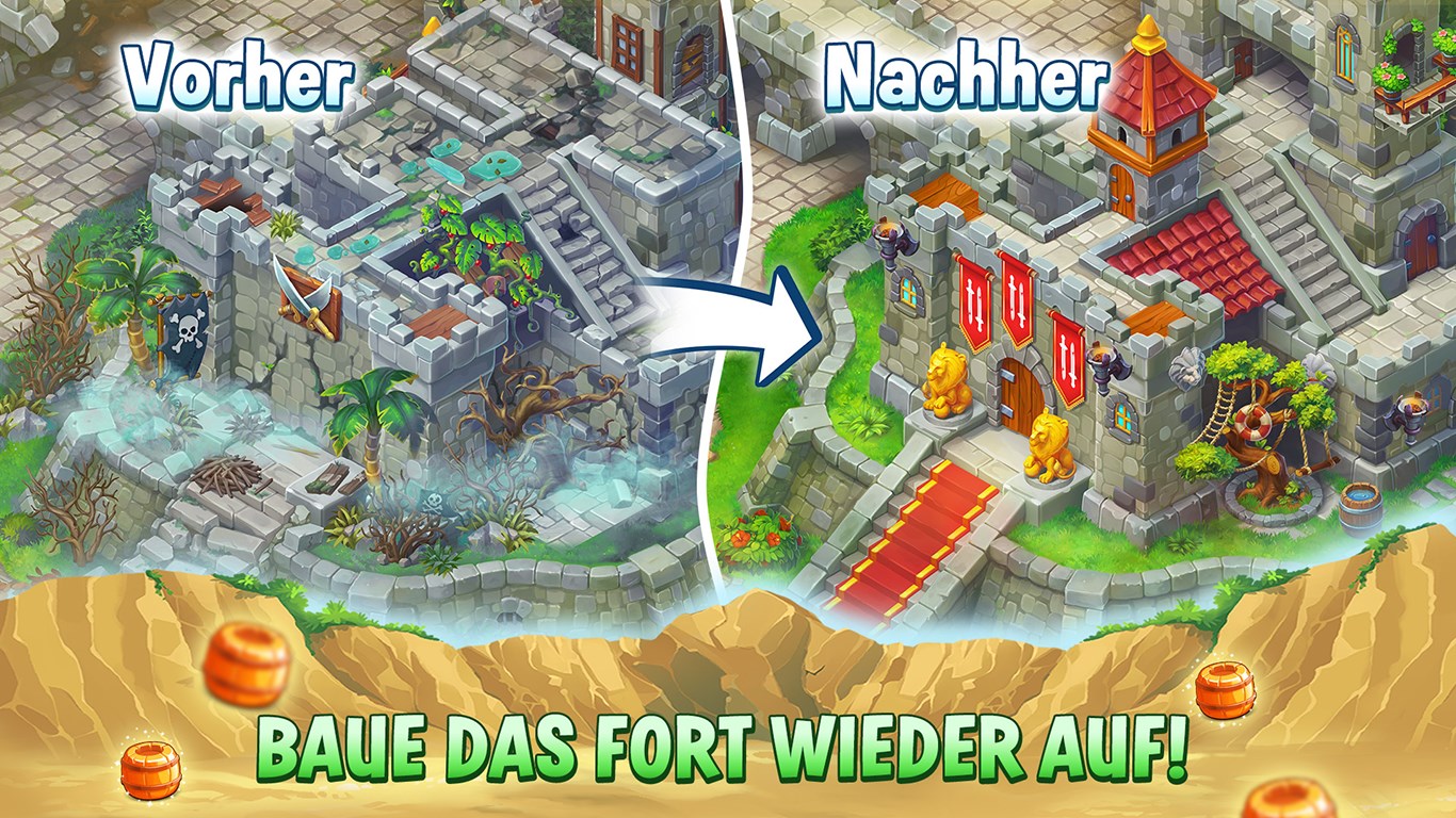 Pirates & Pearls: Kombiniere, baue & entwirf Screenshot