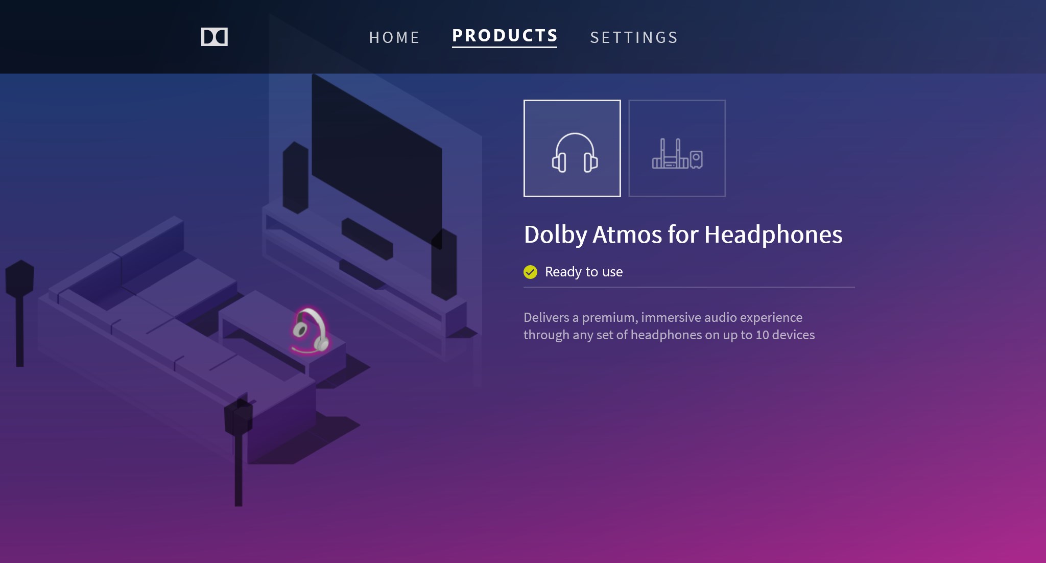 Dolby Access Screenshot