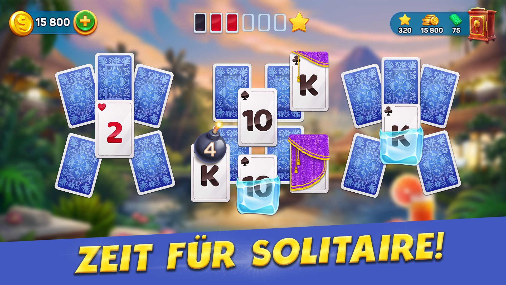 Solitaire Cruise: Solitär Tripeaks Kartenspiel Screenshot