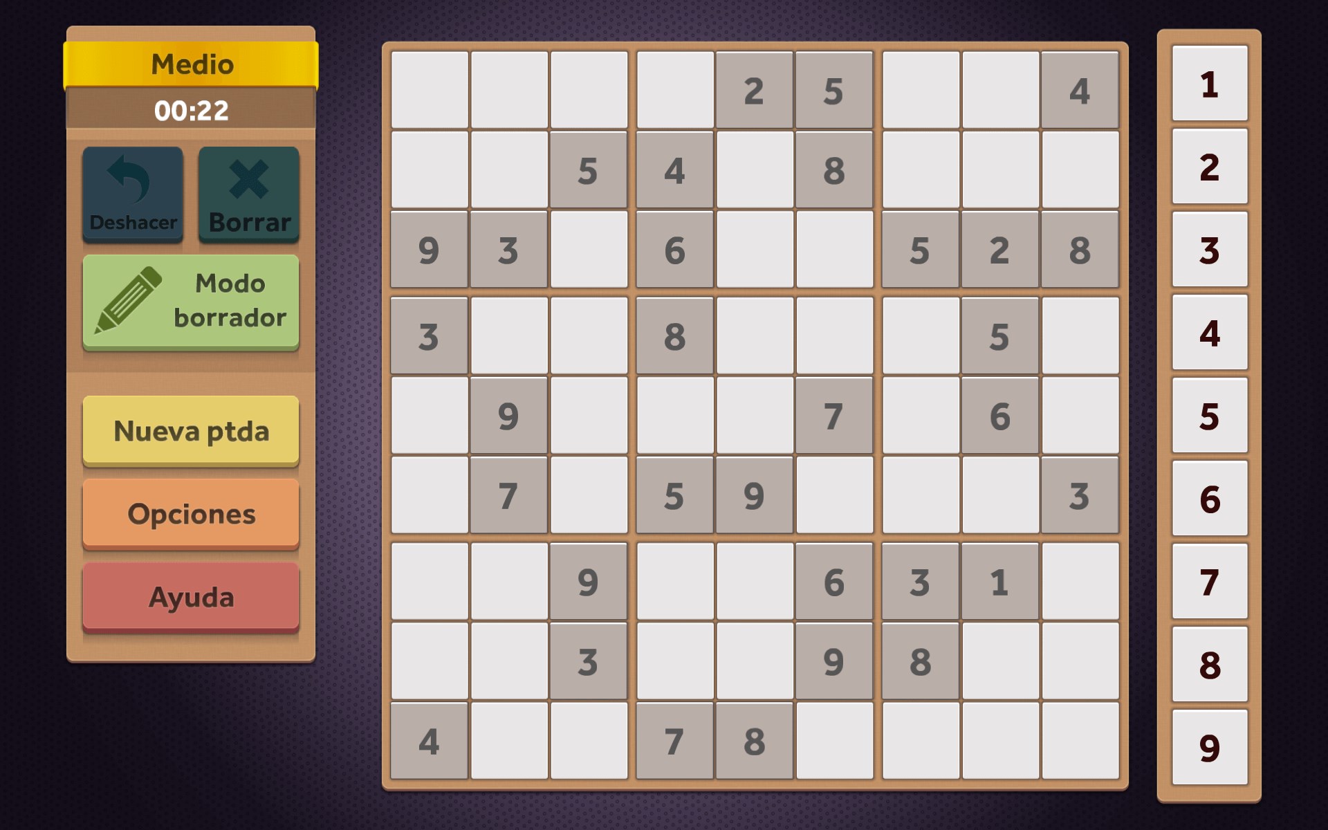 Captura de pantalla de Sudoku: Clásico