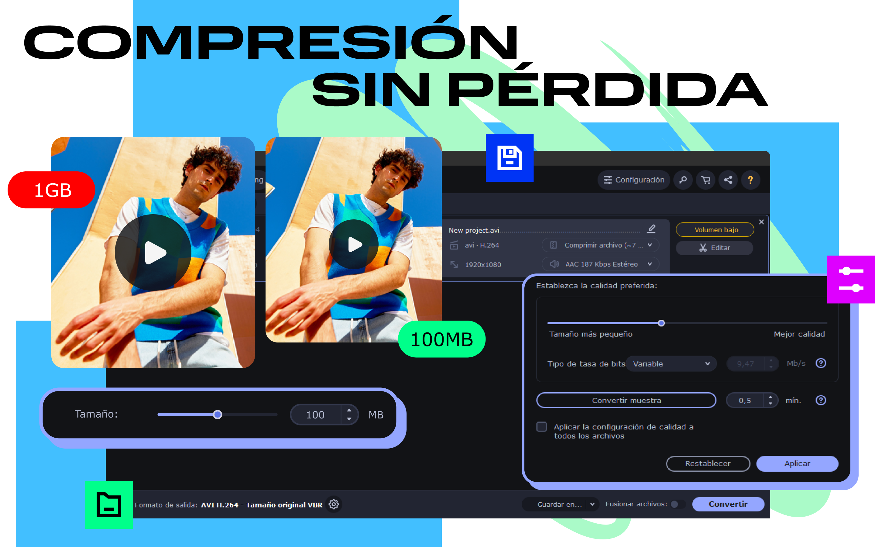 Captura de pantalla de Movavi Video Converter