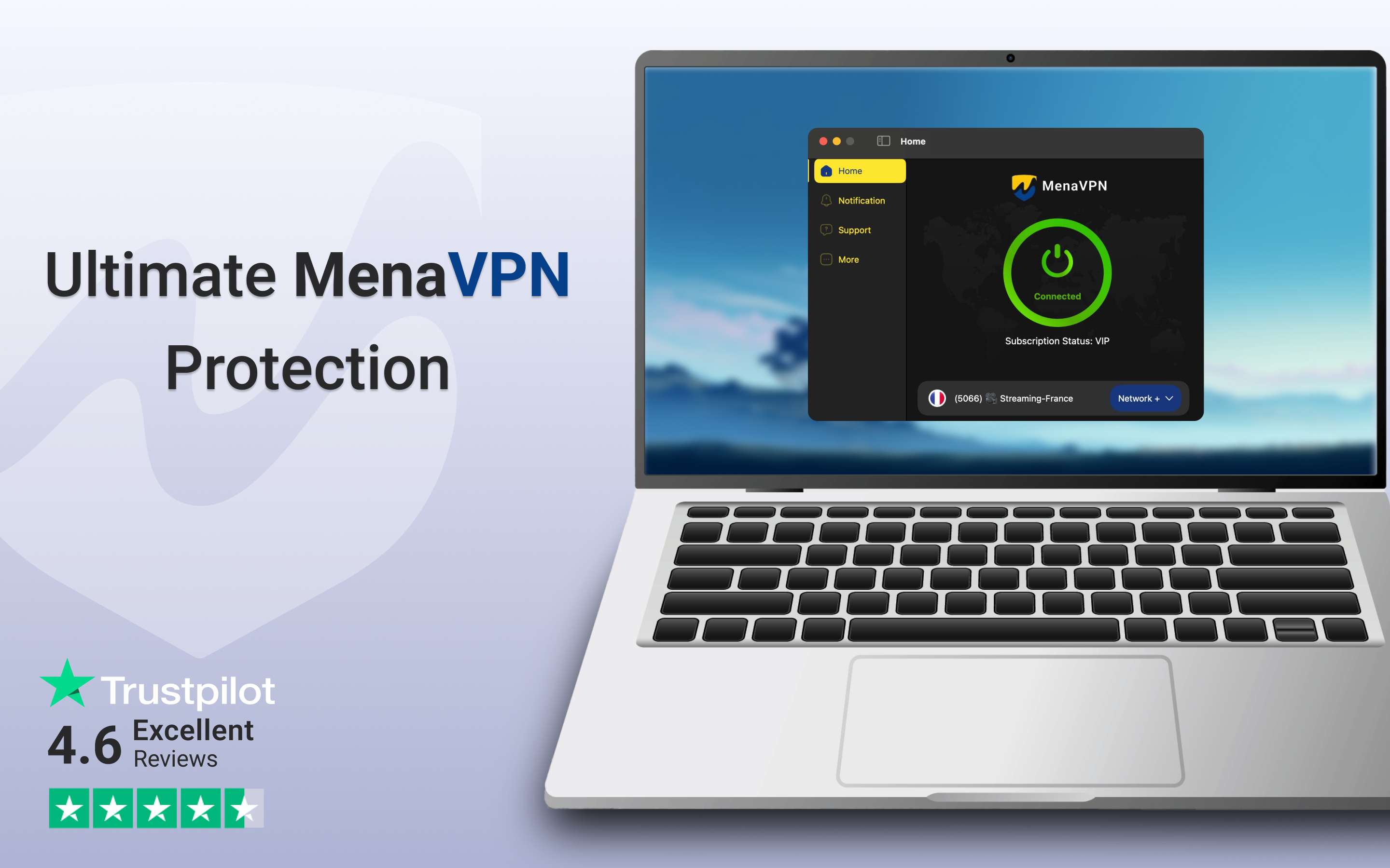 Captura de pantalla de MenaVPN