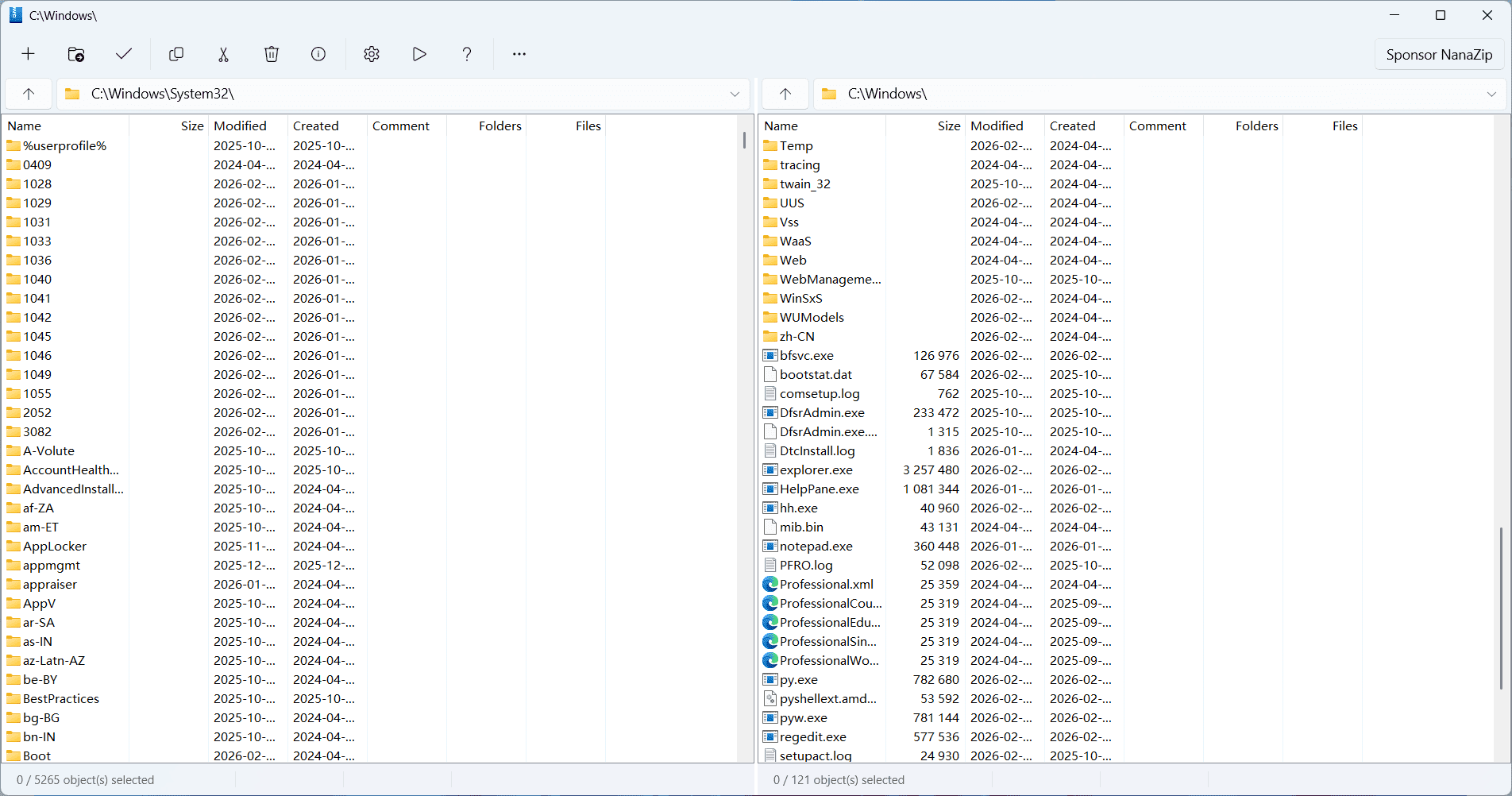 NanaZip screenshot