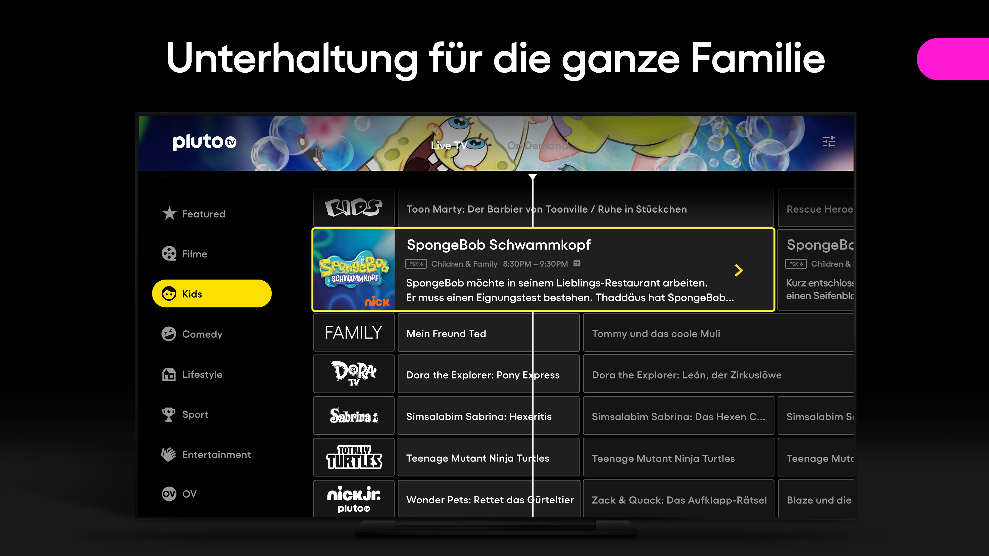 Pluto TV Screenshot