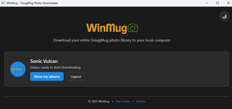 Captura de pantalla de WinMug