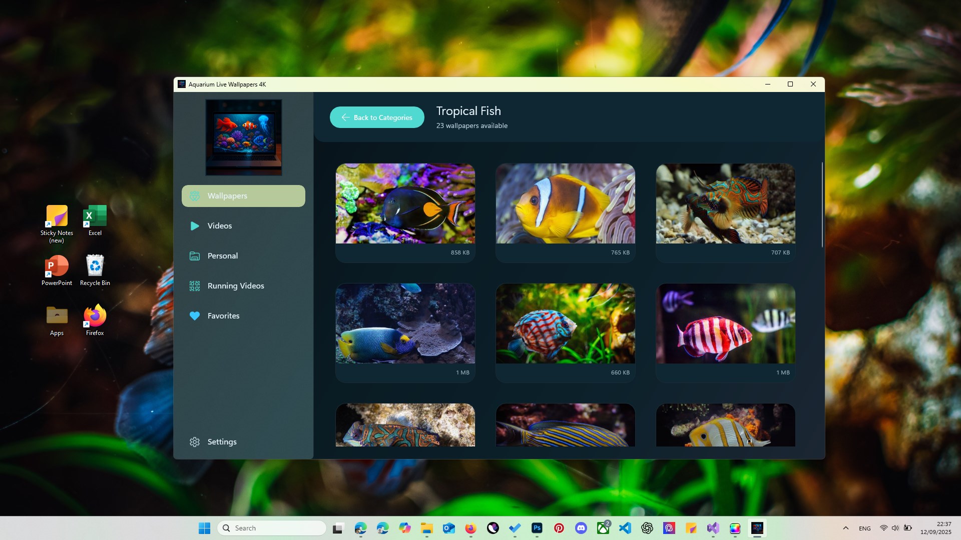 Aquarium Live Wallpapers 4K — Desktop & Lock Screen Screenshot
