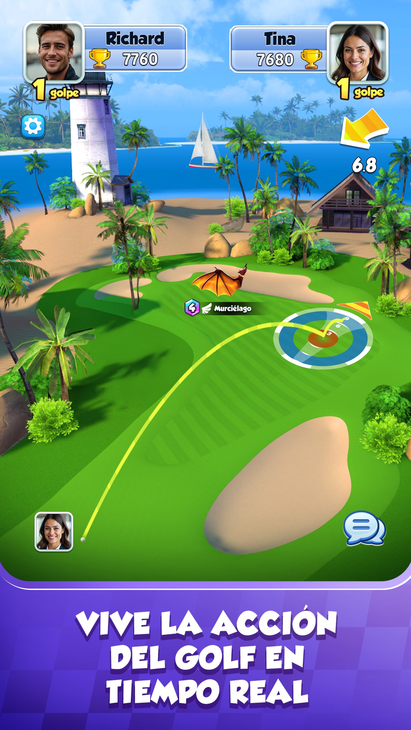 Captura de pantalla de Golf Rival - Juego multijugador