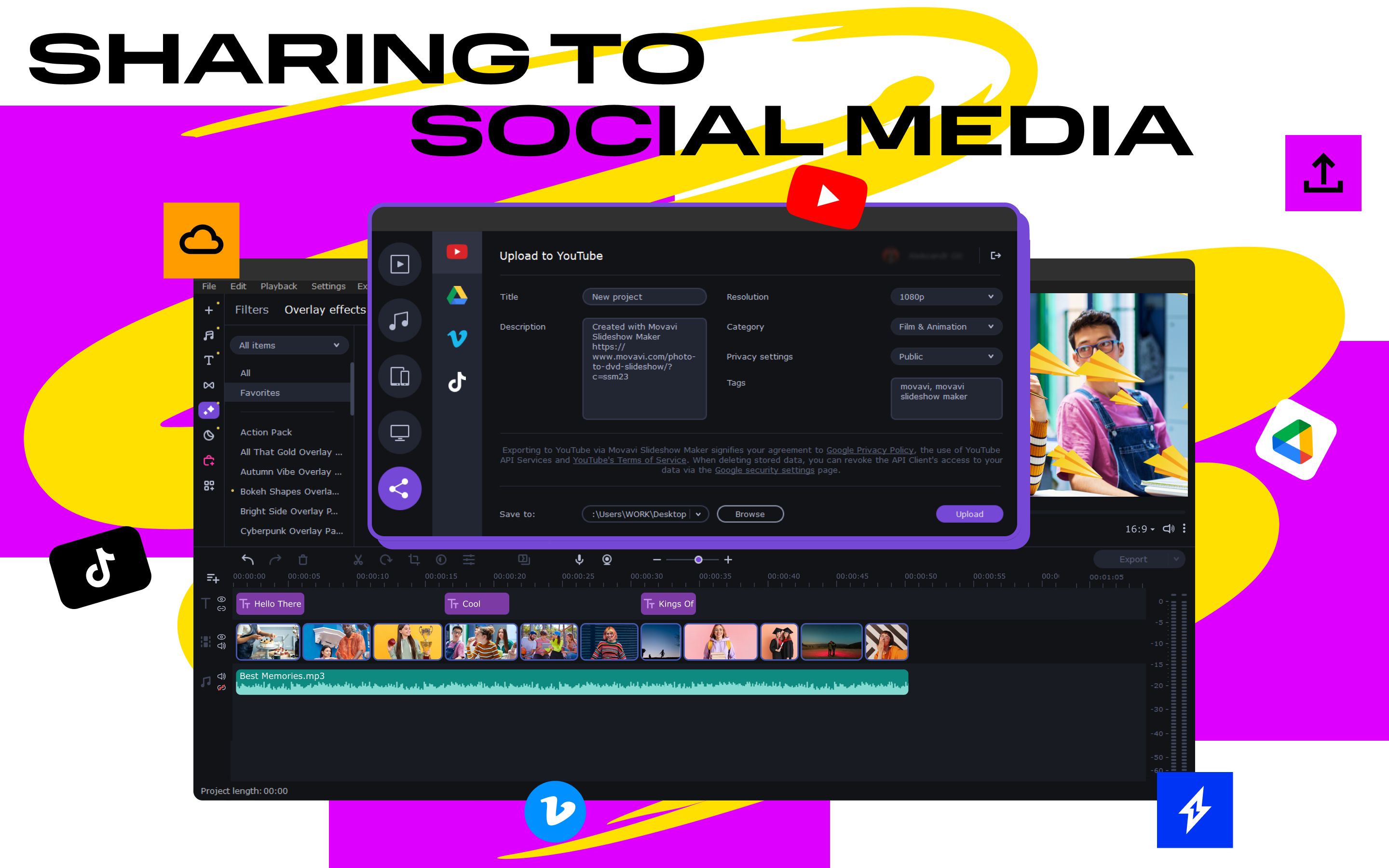 Movavi Slideshow Maker screenshot