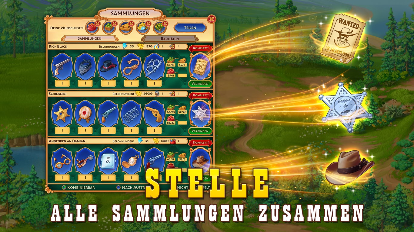 Sheriff of Mahjong: Solitär-Spiel. Stadt erneuern. Screenshot