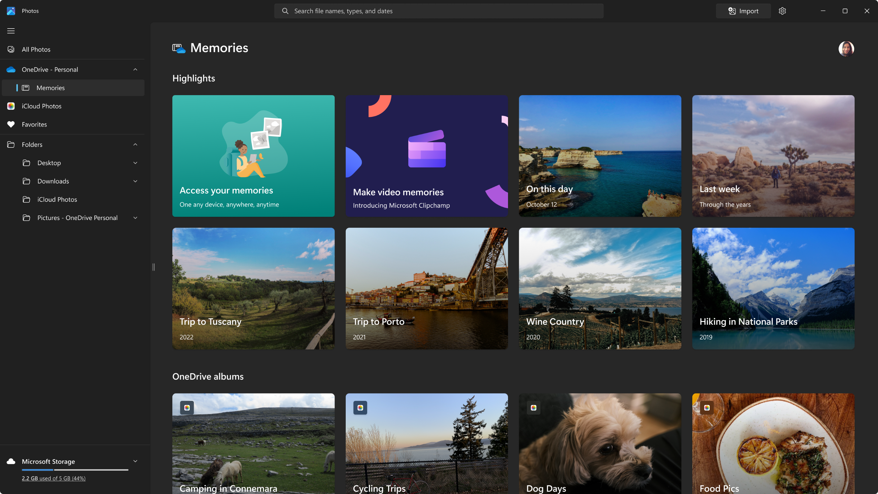 Microsoft Photos screenshot