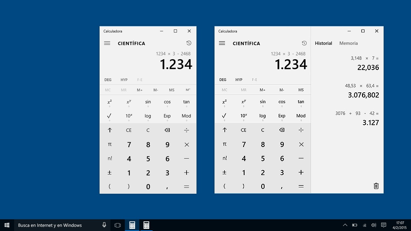 Captura de pantalla de Calculadora de Windows
