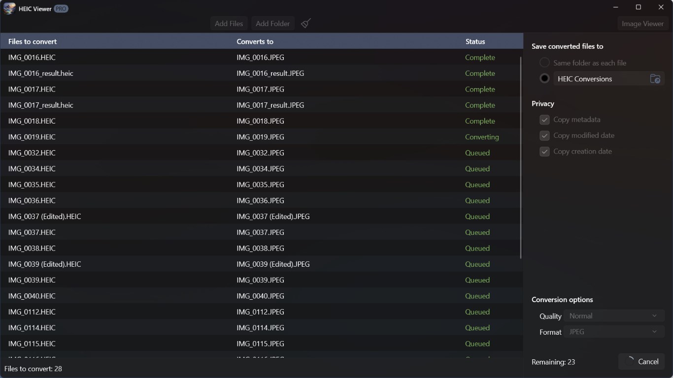 HEIC Viewer screenshot