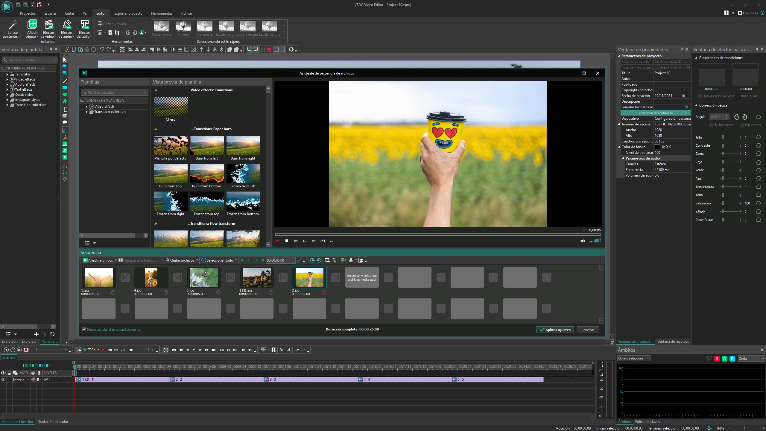 Captura de pantalla de VSDC Video Editor