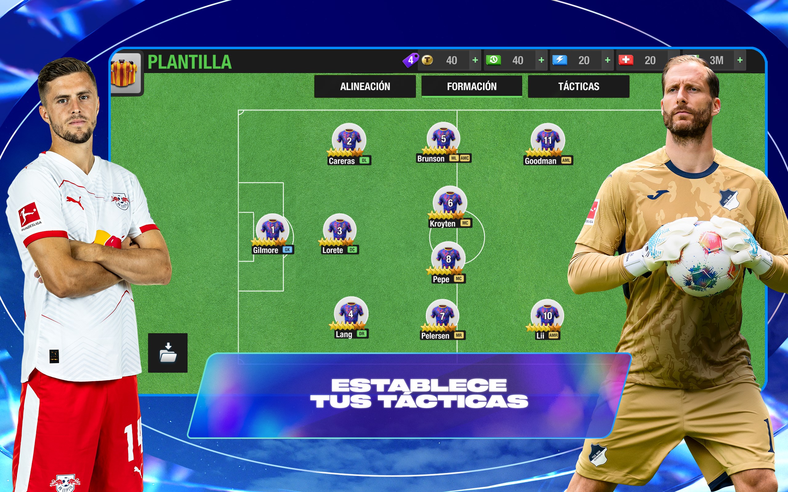 Captura de pantalla de Top Eleven: Mánager de Fútbol