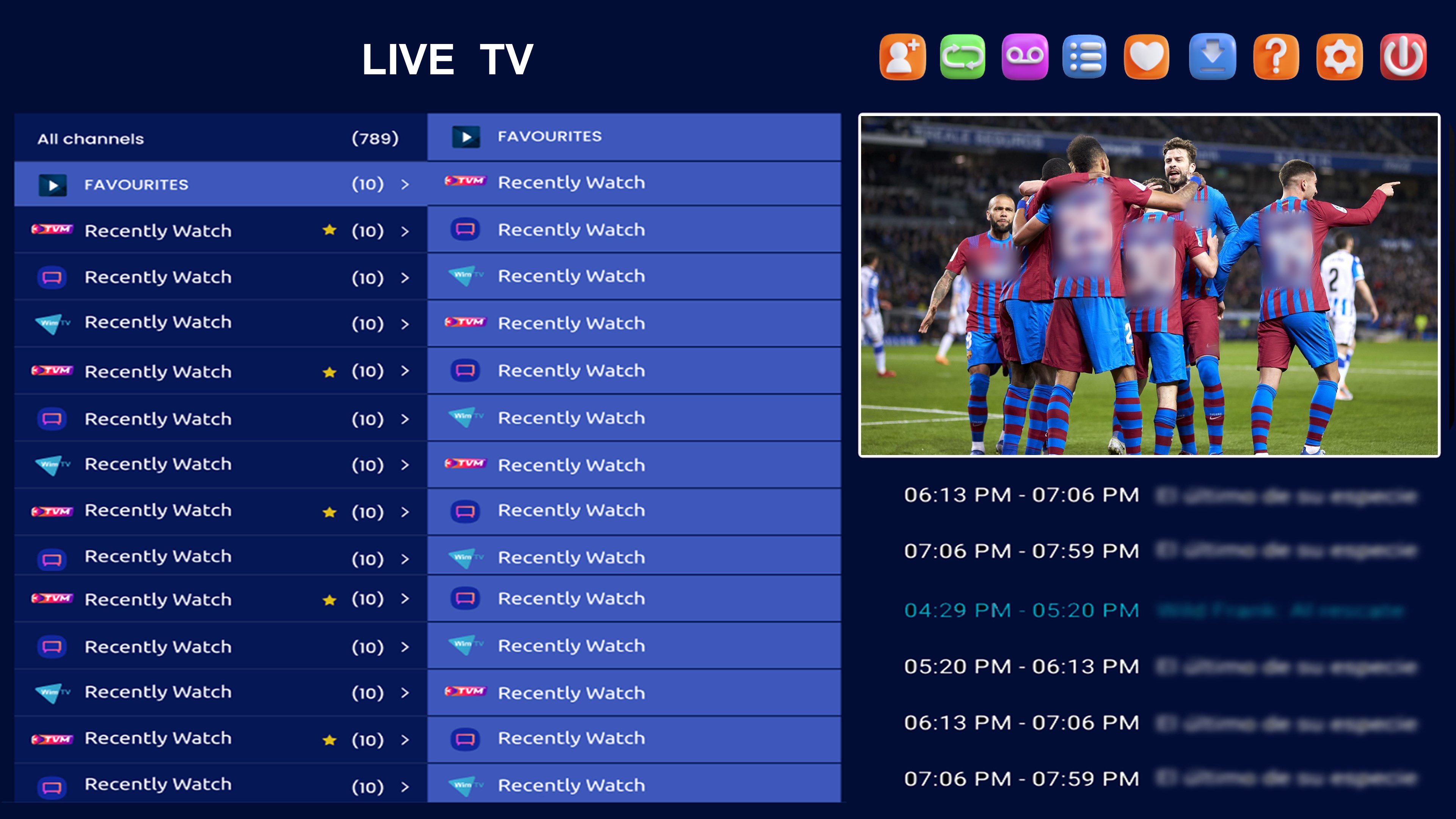 Captura de pantalla de IPTV Smarter Pro: TV EN VIVO