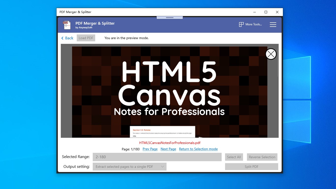 PDF Merger & Splitter screenshot