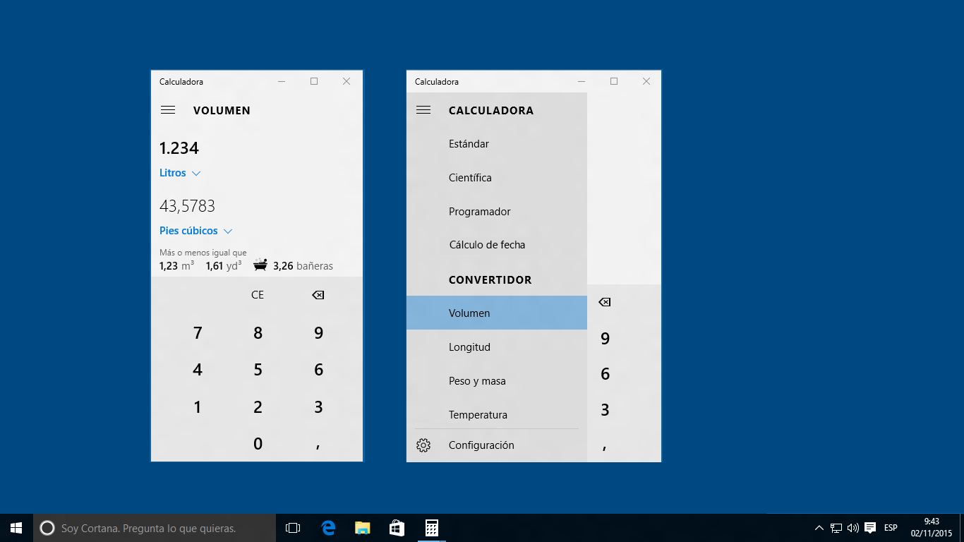 Captura de pantalla de Calculadora de Windows
